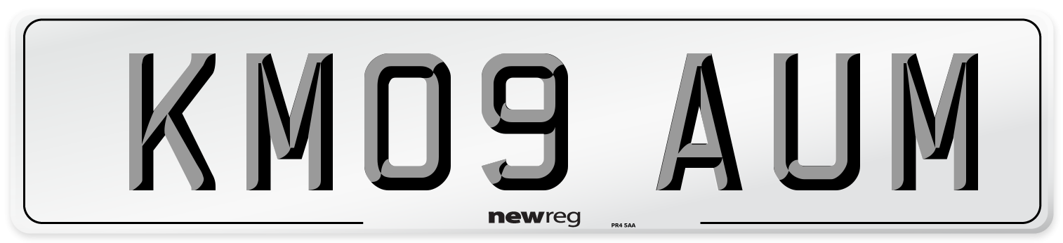 KM09 AUM Number Plate from New Reg